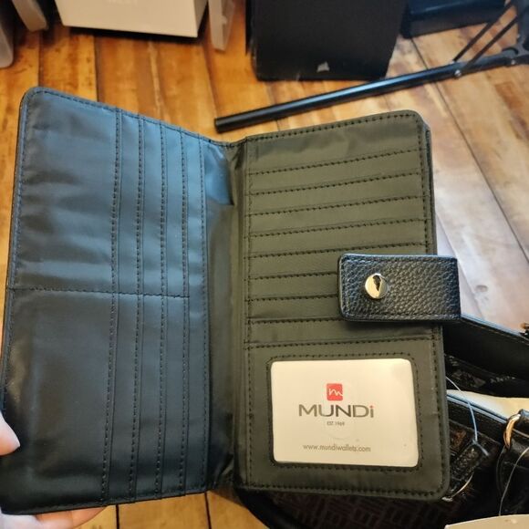 Anne Klein purse tote handbag black brown new signature gift new tags wallet - Picture 9 of 16